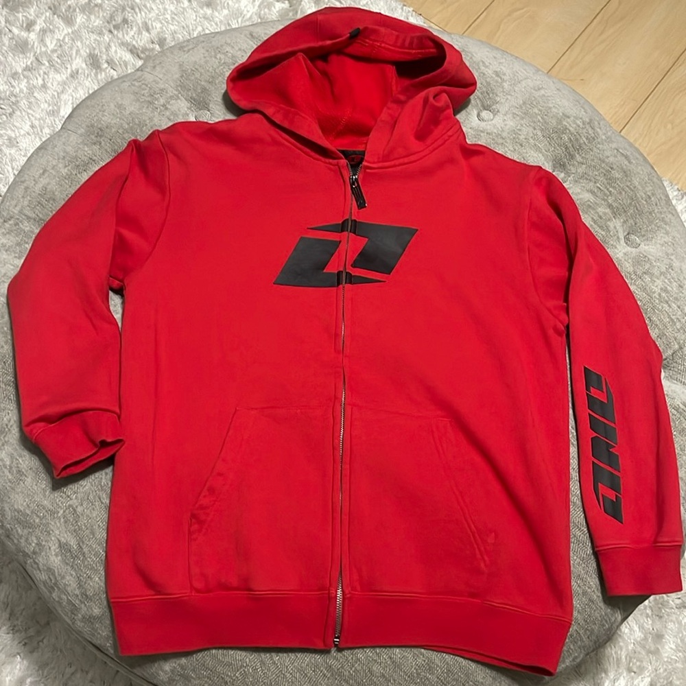 One Industries youth zip up large hoodie